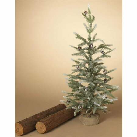 THE GERSON COMPANIES Gerson  2 ft. Slim Glittered Pine Christmas Tree, 4PK 9071202